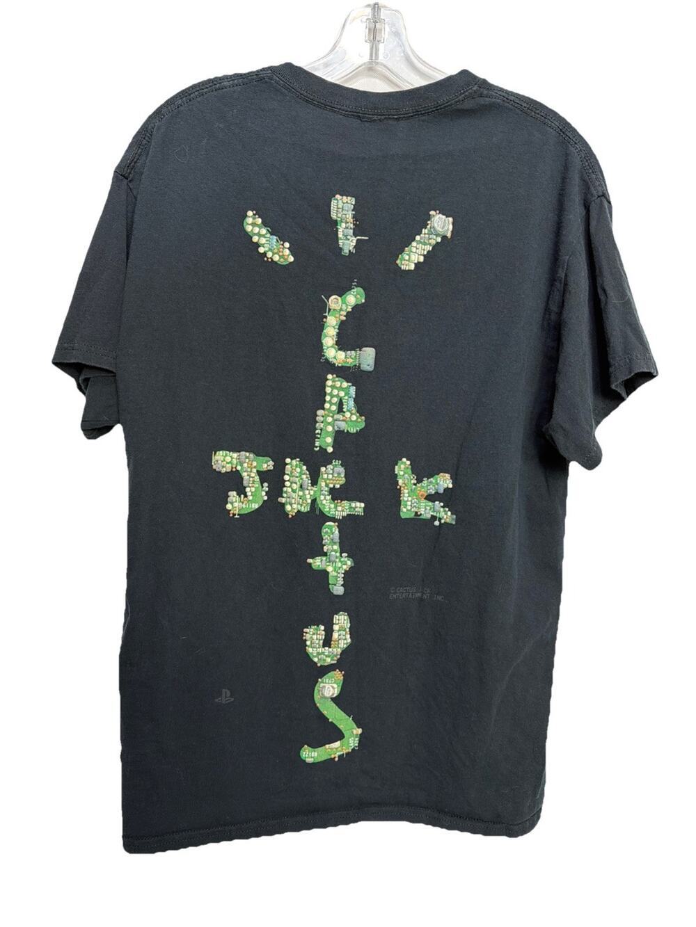 Cactus Jack Travis Scott Motherboard Playstation Logo T-Shirt Black M